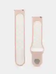 Пудровый силиконовый ремешок для Xiaomi Amazfit Bip, Huawei, Haylou, Samsung, 20 мм, с кнопкой