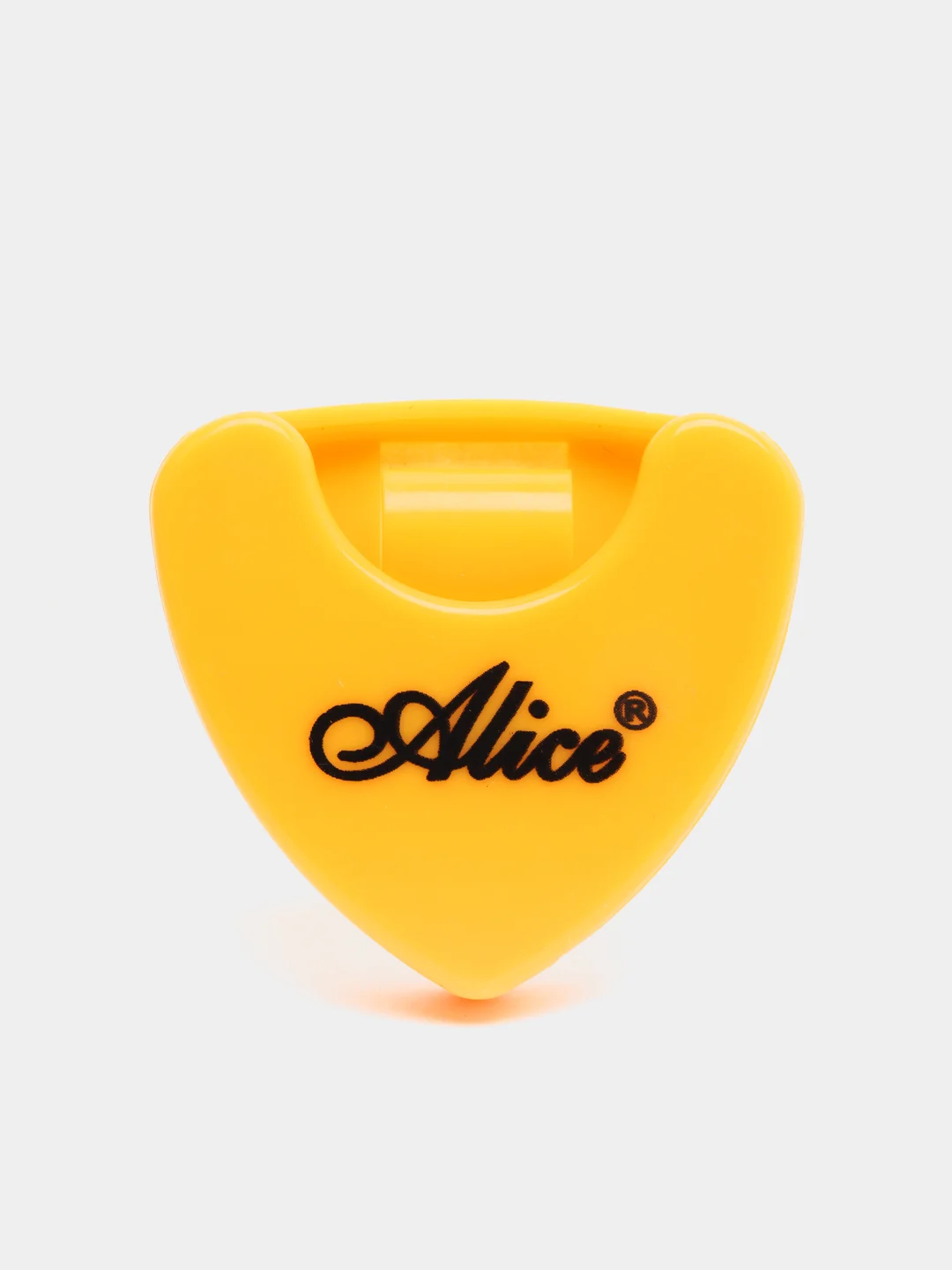 Желтый копилка-держатель для медиаторов Alice A10A, разноцветные, треугольные