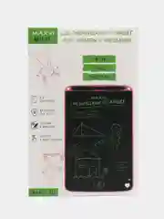 Розовый графический планшет для заметок и рисование Maxvi MGT-01, размер 8.5"