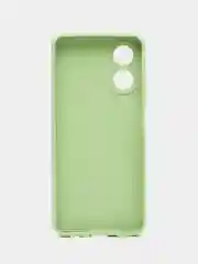Зеленый чехол для Oppo A17 (Оппо А17),силиконовый прозрачный