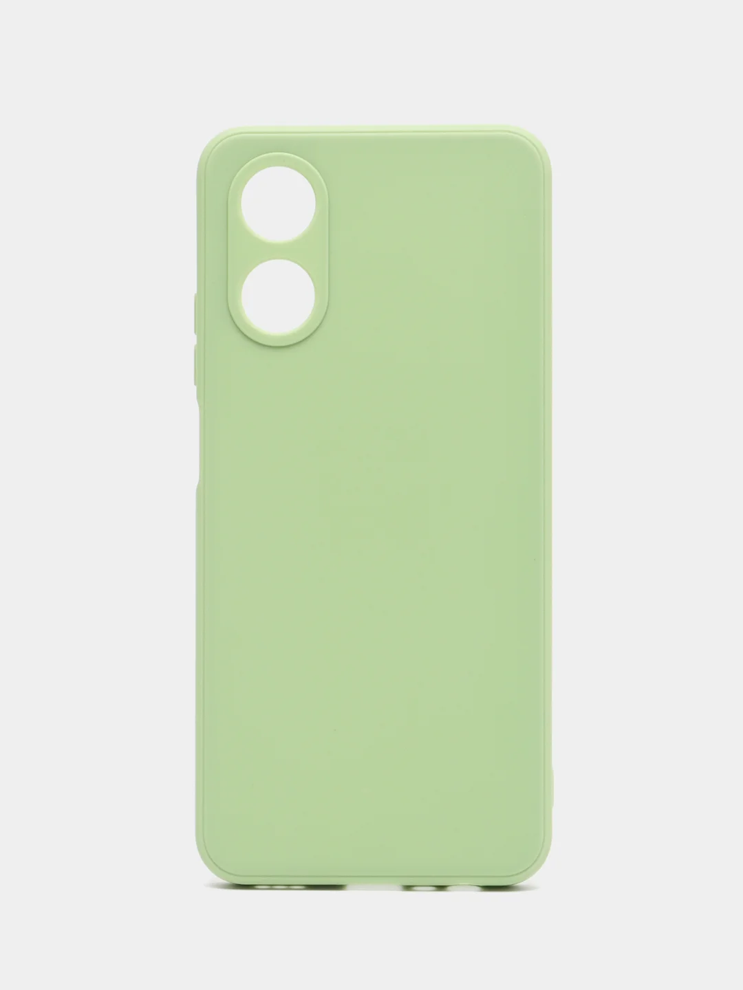 Зеленый чехол для Oppo A17 (Оппо А17),силиконовый прозрачный