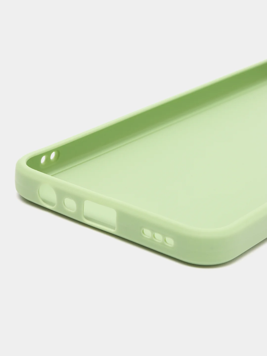 Зеленый чехол для Oppo A17 (Оппо А17),силиконовый прозрачный