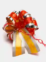 Коралловый меланж бант-шар