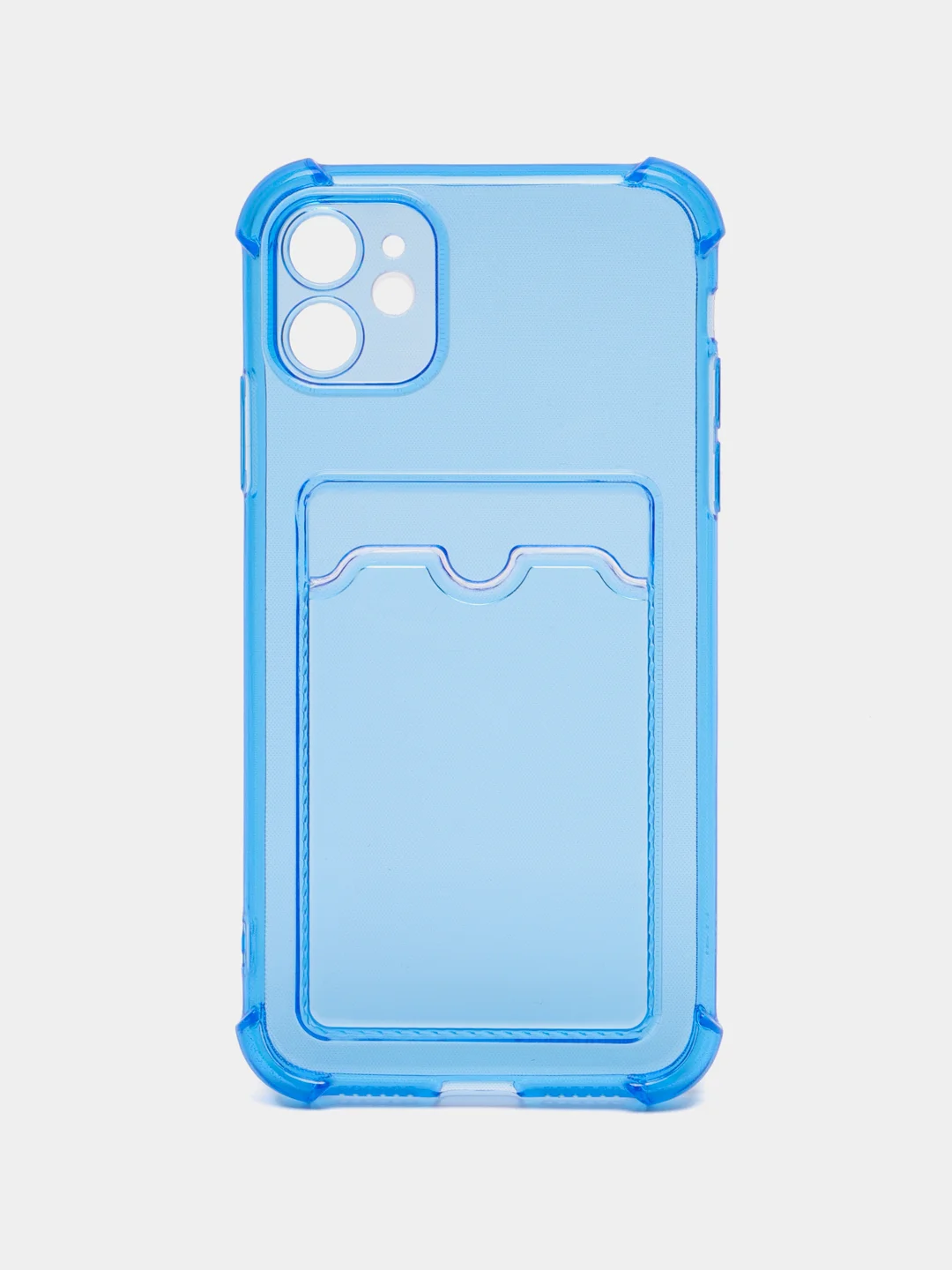 Лазурный чехол для iPhone XR, 11, 12, 13, 14, Pro, Pro Max, 7 / 8, 7 Plus, с карманом для карт