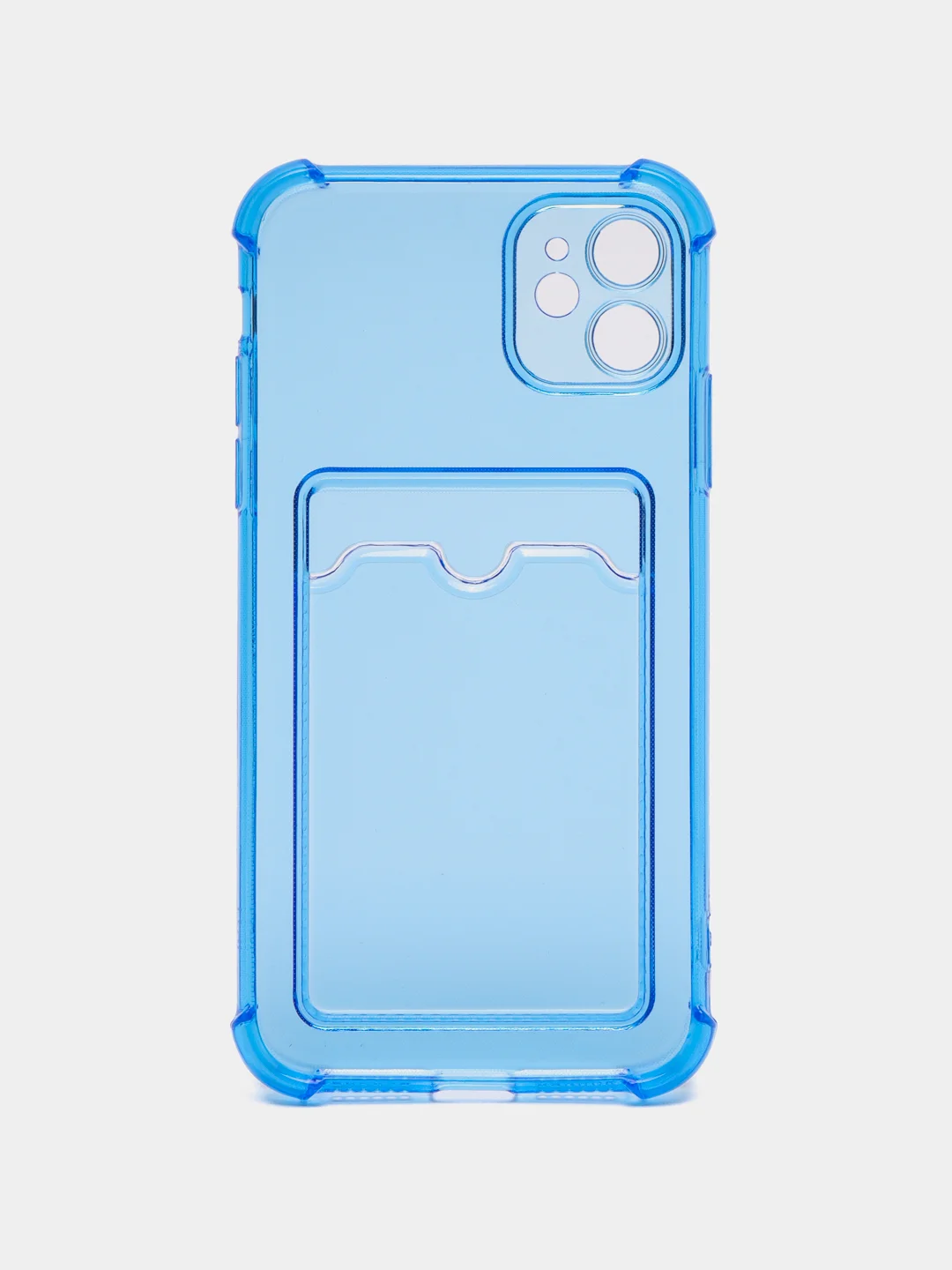 Лазурный чехол для iPhone XR, 11, 12, 13, 14, Pro, Pro Max, 7 / 8, 7 Plus, с карманом для карт