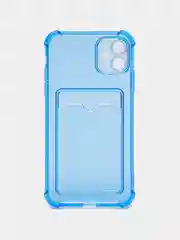 Лазурный чехол для iPhone XR, 11, 12, 13, 14, Pro, Pro Max, 7 / 8, 7 Plus, с карманом для карт