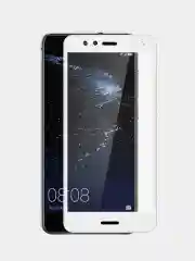 Белый huawei P10 lite / Nova Lite, Хуавей П10 лайт / Нова Лайт, Защитное стекло 5D