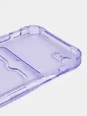 Лавандовый чехол для iPhone 7/8 Plus/XR/11/12/13/Pro/Pro Max, силиконовый, с карманом для карт
