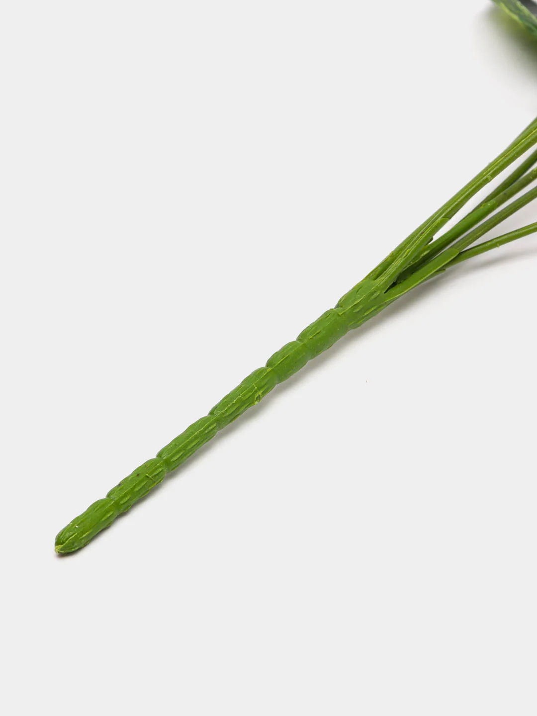 Бирюзовый искусственные цветы. Куст зелени. Искусственные растения для декора