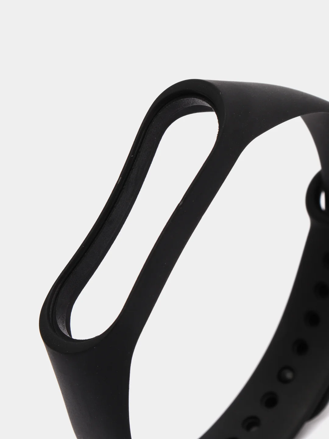 Силиконовый ремешок Xiaomi Mi Band 3, Mi Band 4, Сяоми Ми Бэнд 3, Ми Бэнд 4, черный