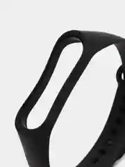 Силиконовый ремешок Xiaomi Mi Band 3, Mi Band 4, Сяоми Ми Бэнд 3, Ми Бэнд 4, черный