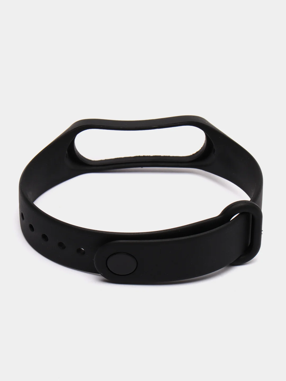 Силиконовый ремешок Xiaomi Mi Band 3, Mi Band 4, Сяоми Ми Бэнд 3, Ми Бэнд 4, черный