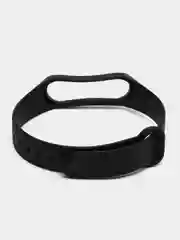 Силиконовый ремешок Xiaomi Mi Band 3, Mi Band 4, Сяоми Ми Бэнд 3, Ми Бэнд 4, черный