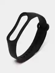 Силиконовый ремешок Xiaomi Mi Band 3, Mi Band 4, Сяоми Ми Бэнд 3, Ми Бэнд 4, черный