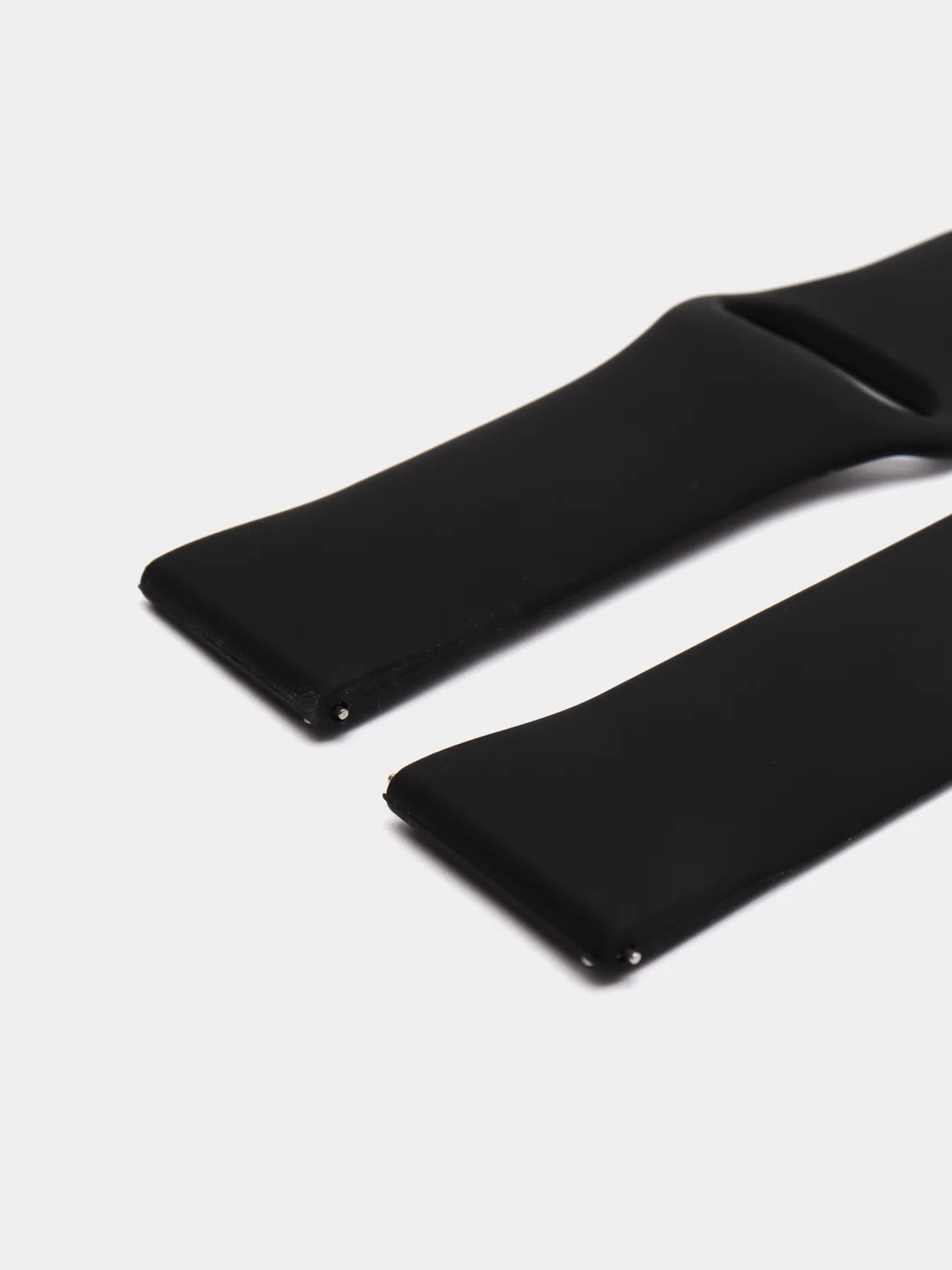 Черный силиконовый ремешок для Xiaomi Amazfit Bip / Huawei / Samsung, 20 мм / 22 мм, с кнопкой