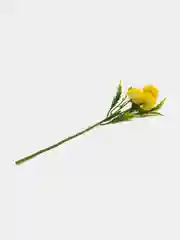 Желтый искусственные цветы для декора "Ветка одуванчика", 52 см