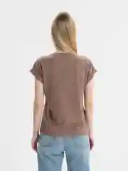 Шоколадный футболка женская