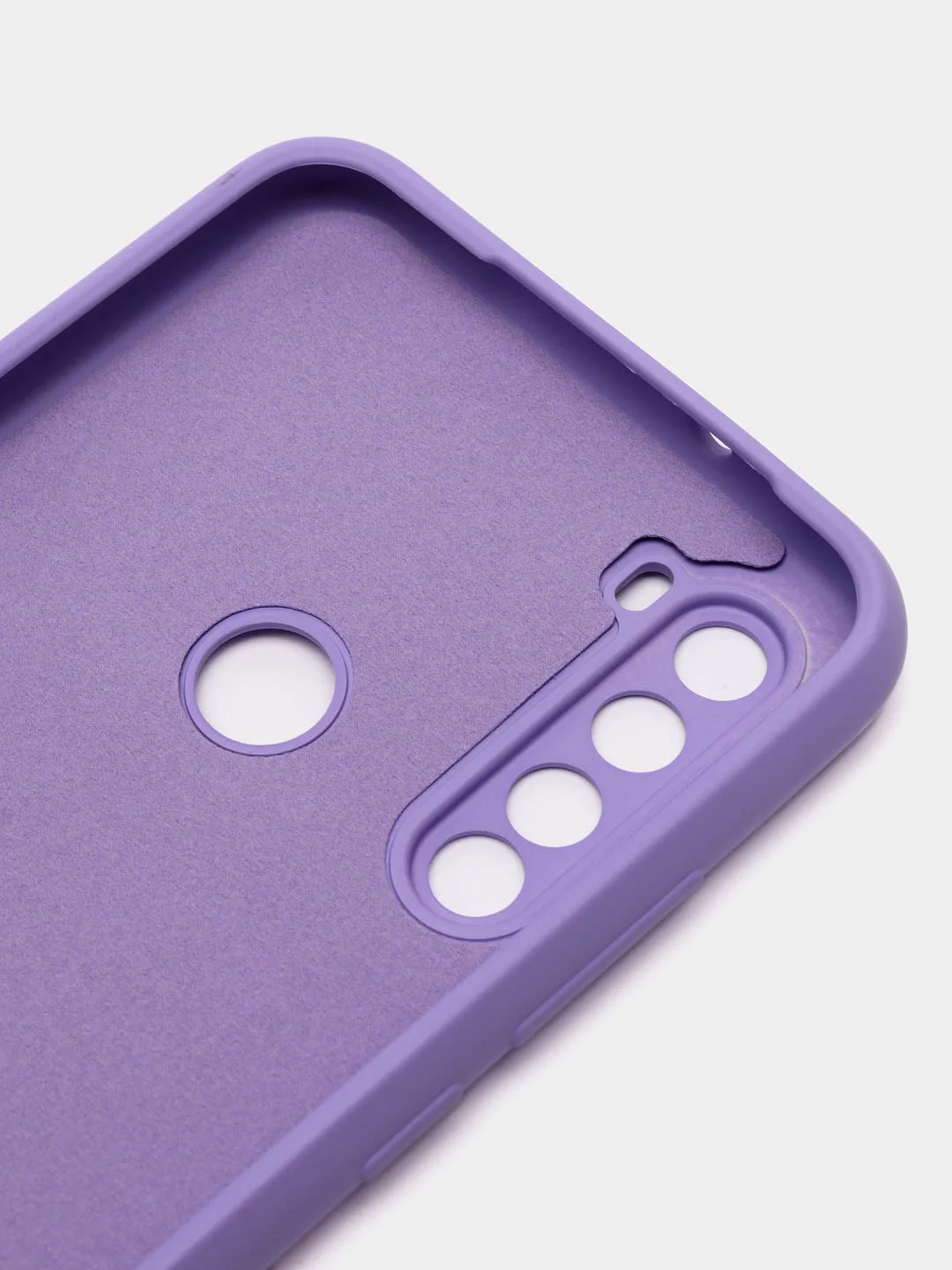 Сиреневый чехол Xiaomi Redmi Note 8T, Сяоми Редми Нот 8Т силиконовый, с закрытым низом