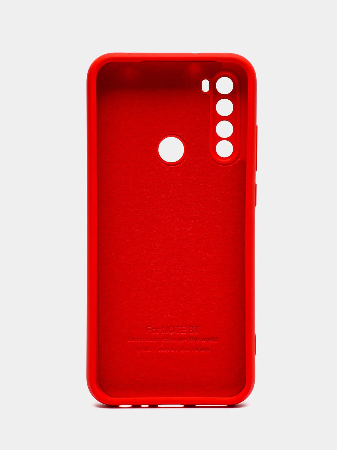 Алый чехол Xiaomi Redmi Note 8T, Сяоми Редми Нот 8Т силиконовый, с закрытым низом