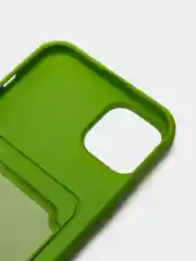 Лесной зеленый чехол силиконовый для iPhone 7/8/SE/11/12/13/14/15/Plus/Pro Max, с карманом для карты