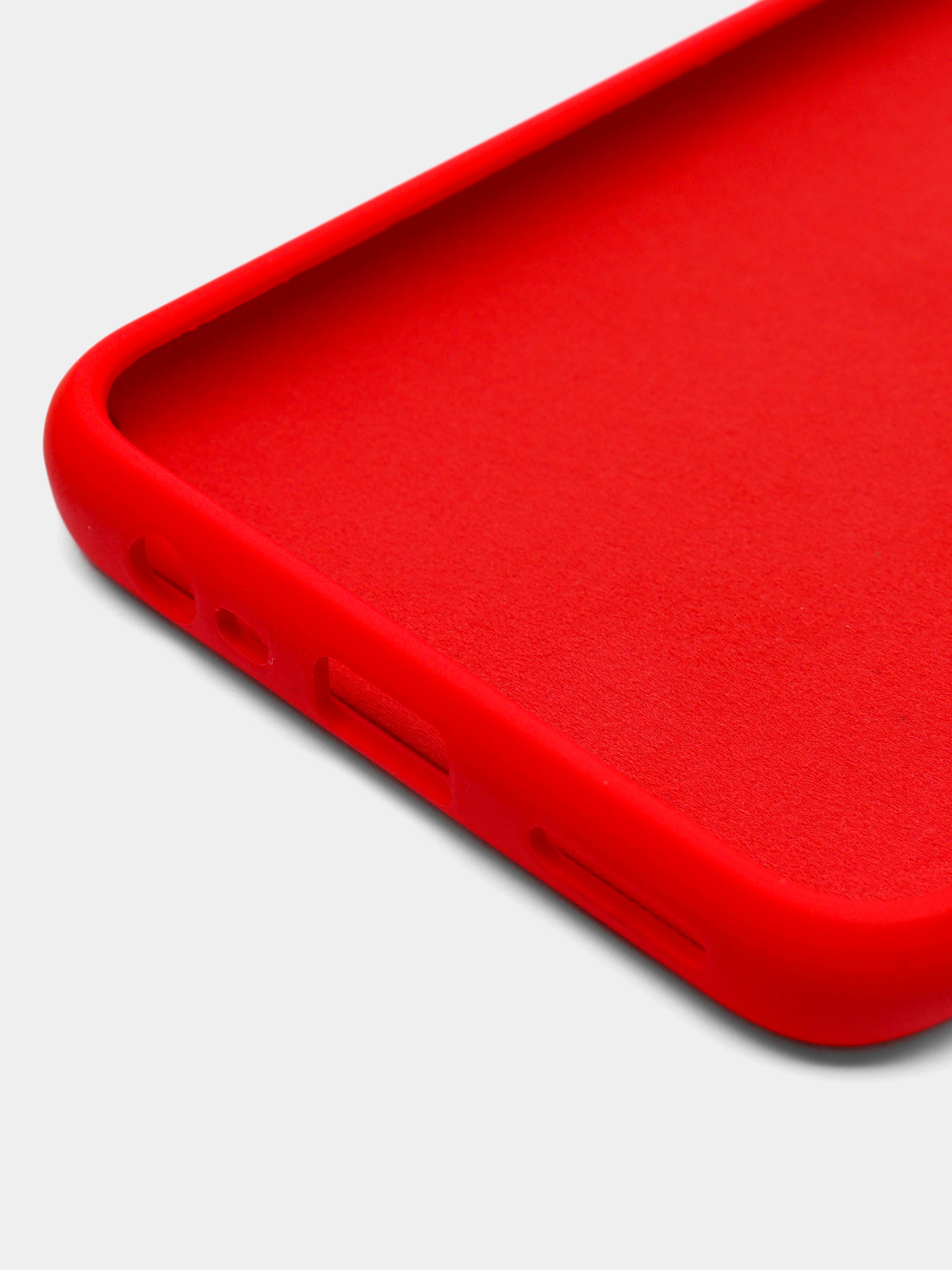 Алый чехол Silicone Cover для Realme 8/8 Pro (Реалми 8/8 про), силиконовый
