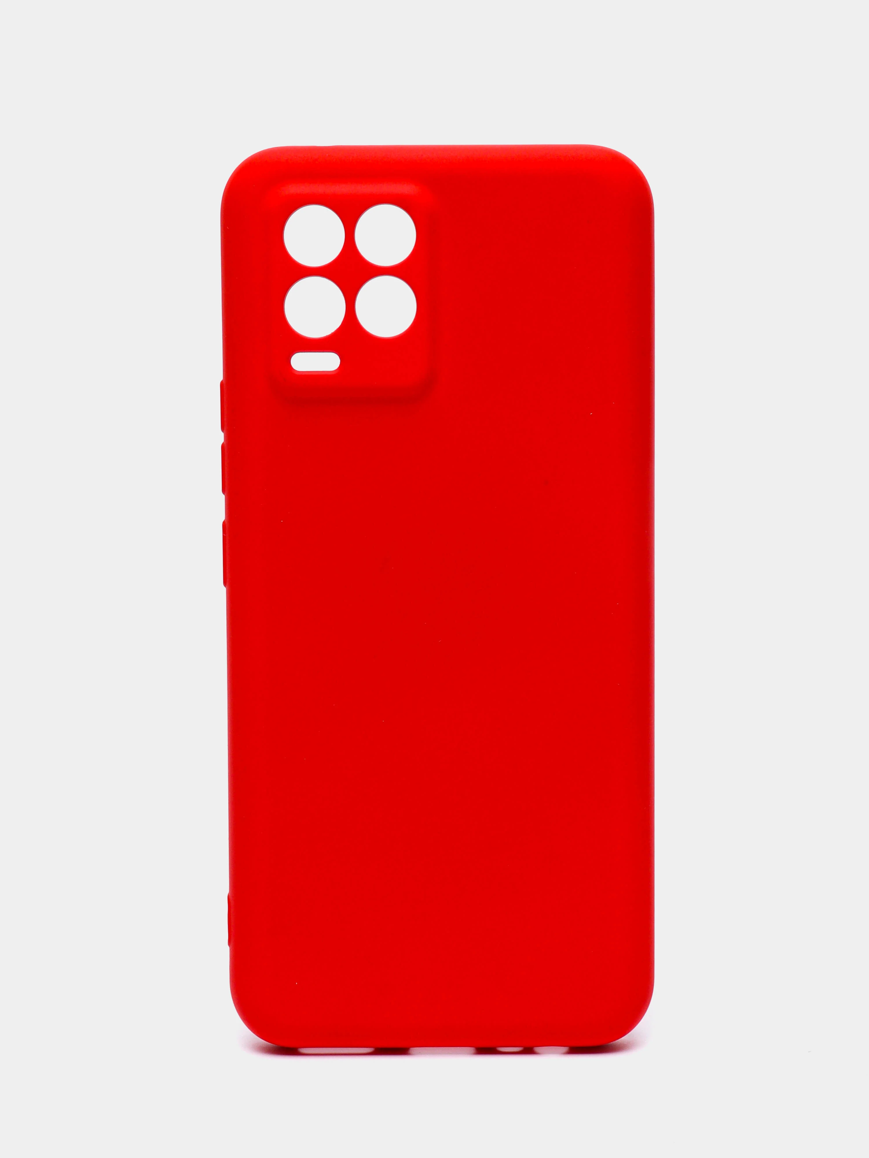 Алый чехол Silicone Cover для Realme 8/8 Pro (Реалми 8/8 про), силиконовый