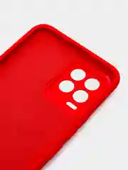 Алый чехол Silicone Cover для Realme 8/8 Pro (Реалми 8/8 про), силиконовый