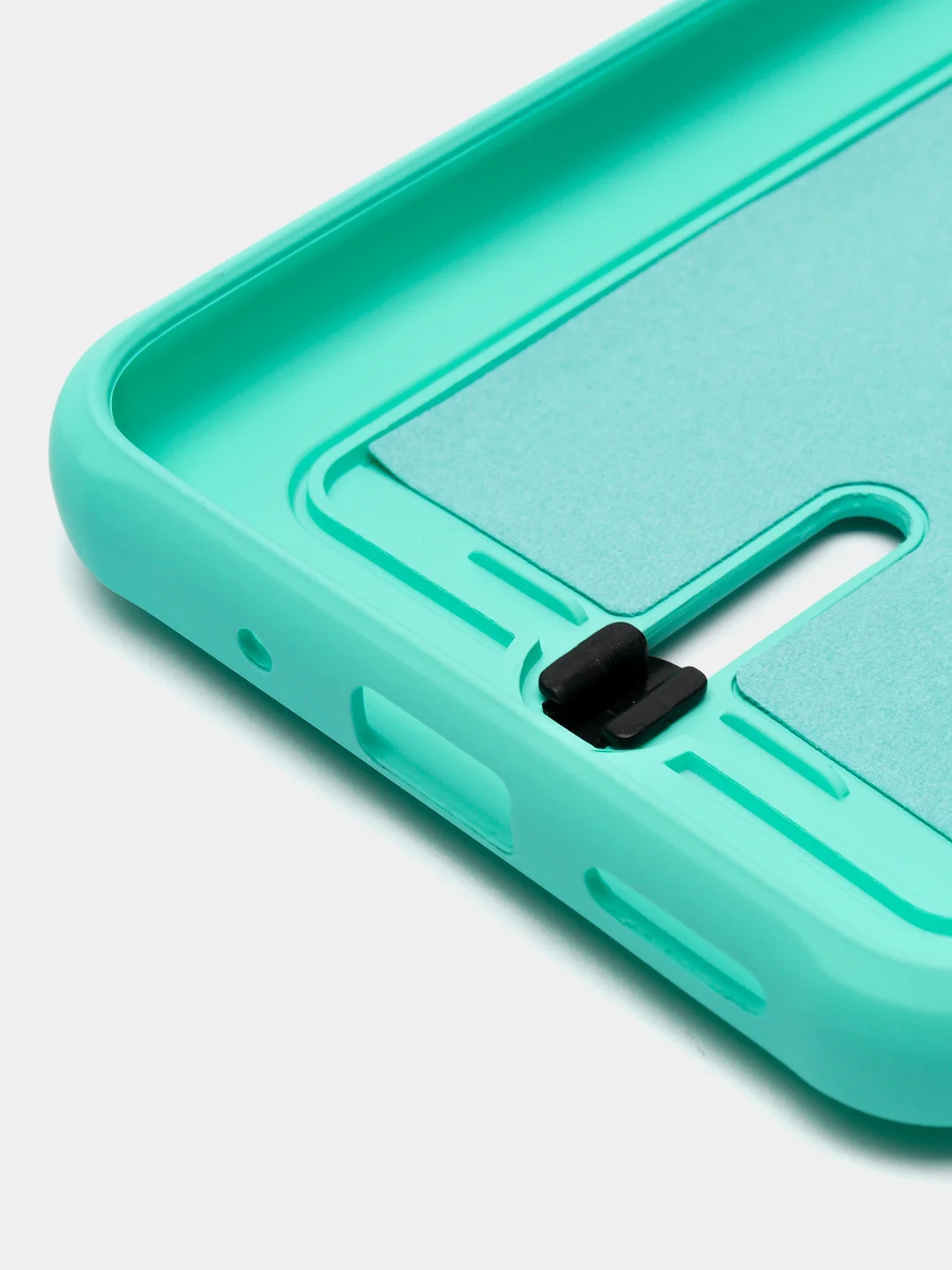 Бирюзовый чехол Xiaomi Redmi 9A, Сяоми Редми 9А, силиконовый, с карманом для карты