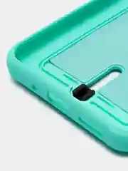 Бирюзовый чехол Xiaomi Redmi 9A, Сяоми Редми 9А, силиконовый, с карманом для карты