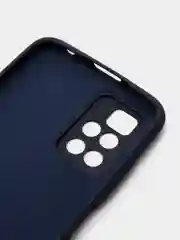 Темно-синий чехол силиконовый Silicone Cover для Xiaomi Redmi 10 (Сяоми Редми 10)