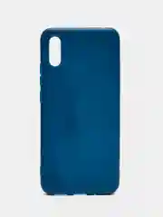 Синий чехол для Xiaomi Redmi 9A (Сяоми Редми 9А) силиконовый, матовый, цветной