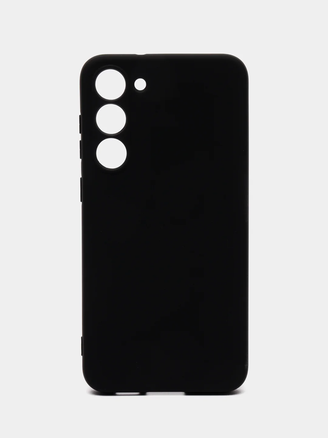 Черный чехол для Samsung Galaxy S23 Plus (Самсунг Галакси С23 Плюс), силиконовый