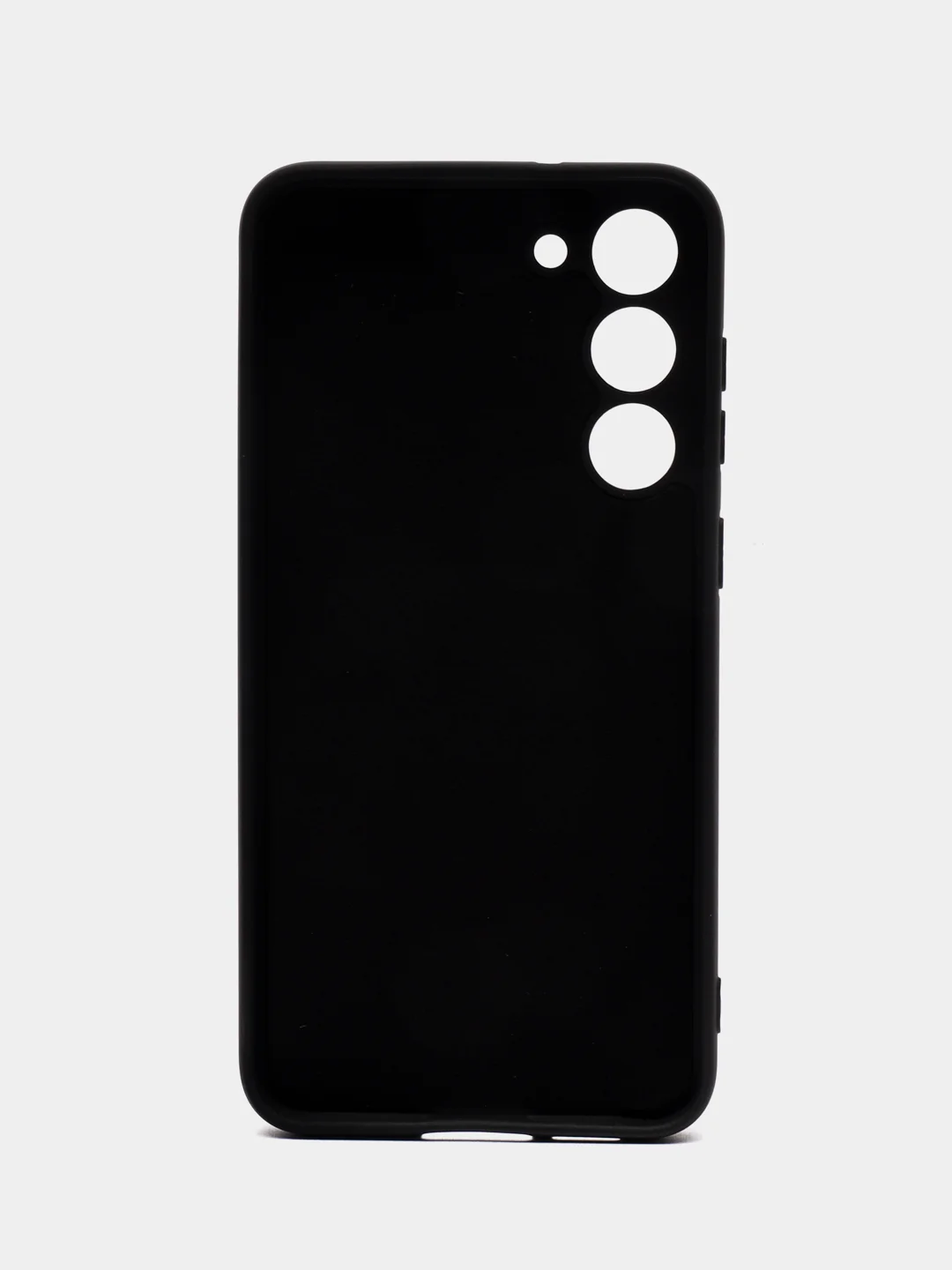 Черный чехол для Samsung Galaxy S23 Plus (Самсунг Галакси С23 Плюс), силиконовый