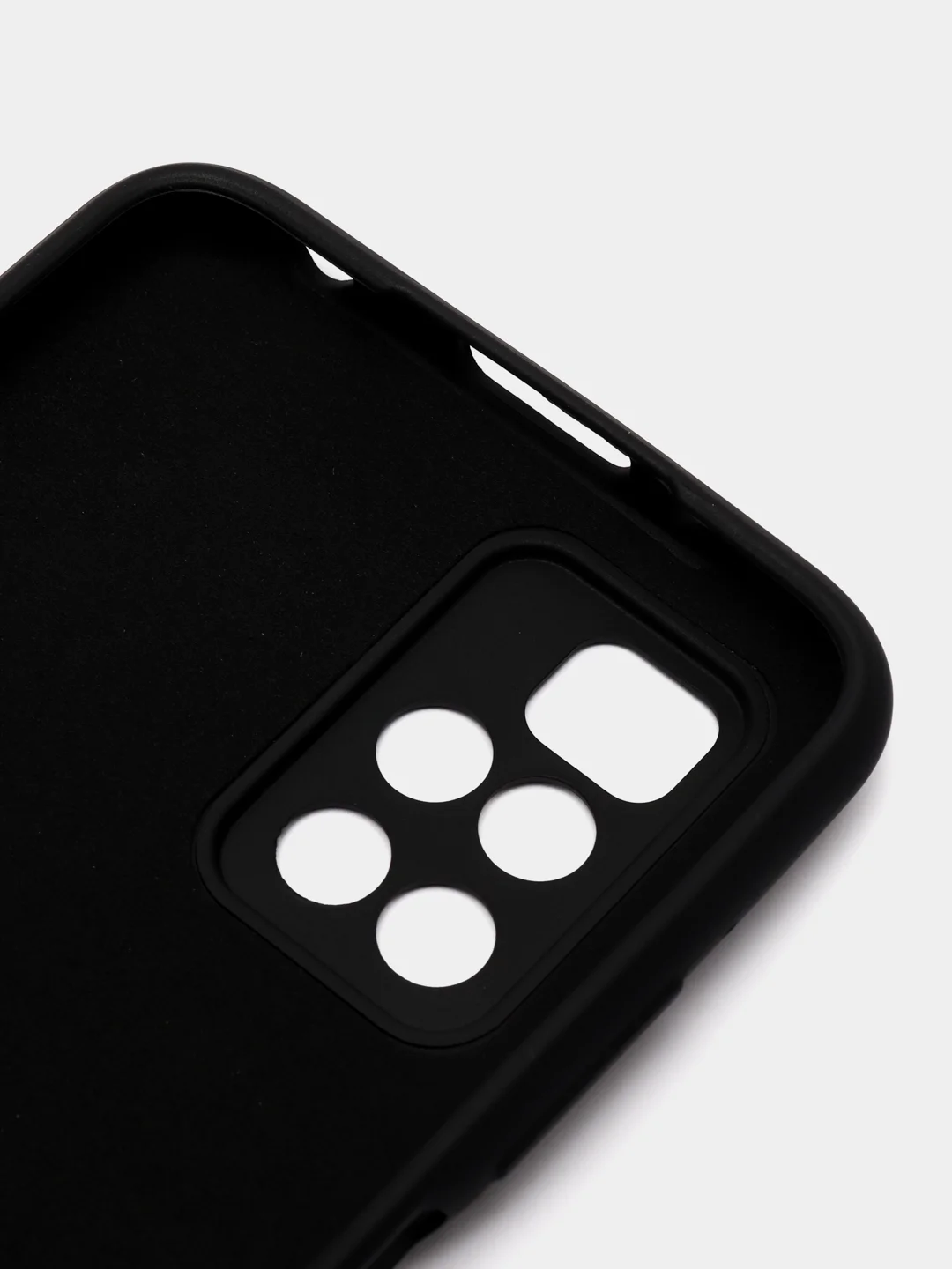 Черный чехол силиконовый Silicone Cover для Xiaomi Redmi 10 (Сяоми Редми 10)