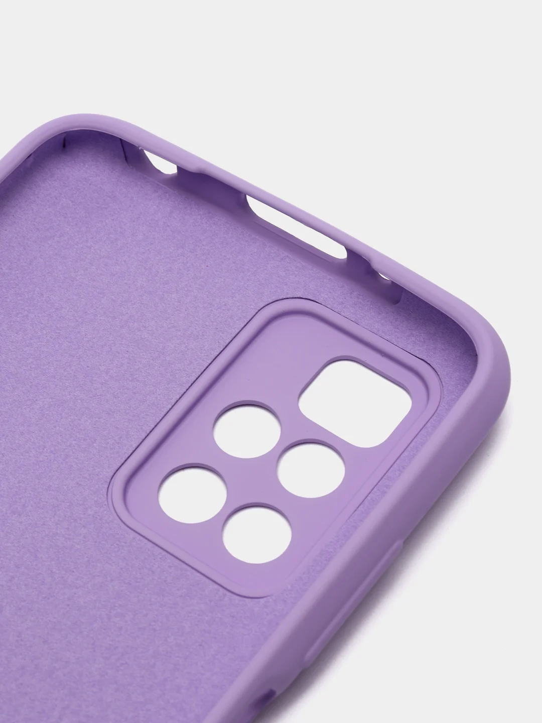 Лавандовый чехол силиконовый Silicone Cover для Xiaomi Redmi 10 (Сяоми Редми 10)
