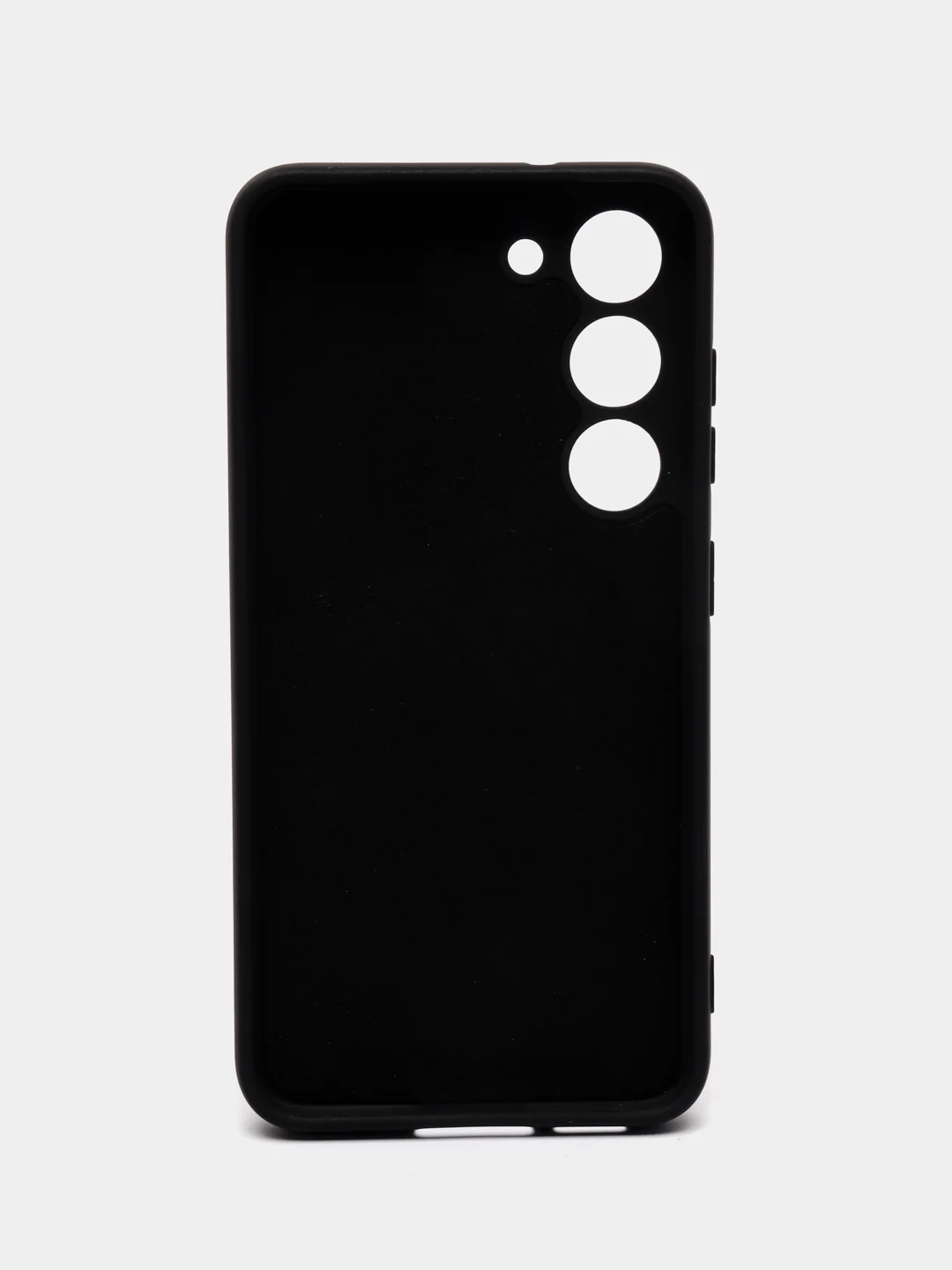 Черный чехол для Samsung Galaxy S23 (Самсунг Галакси С23), силиконовый