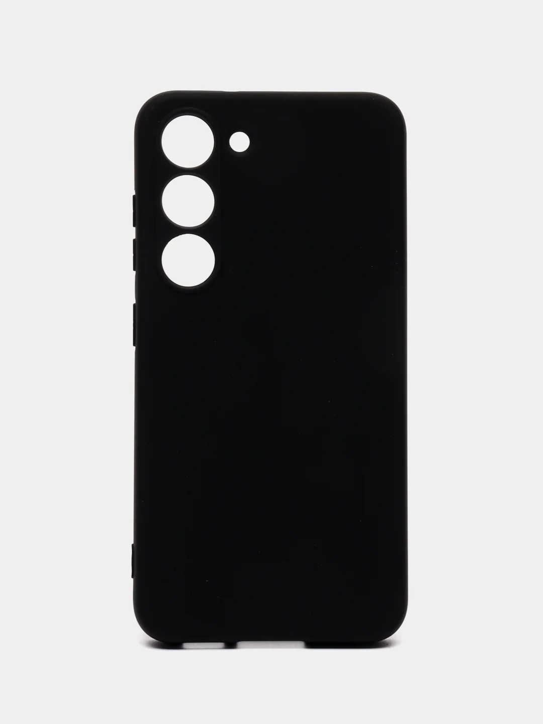 Черный чехол для Samsung Galaxy S23 (Самсунг Галакси С23), силиконовый