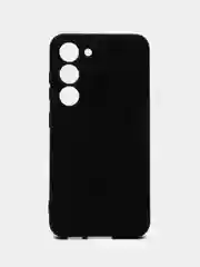Черный чехол для Samsung Galaxy S23 (Самсунг Галакси С23), силиконовый