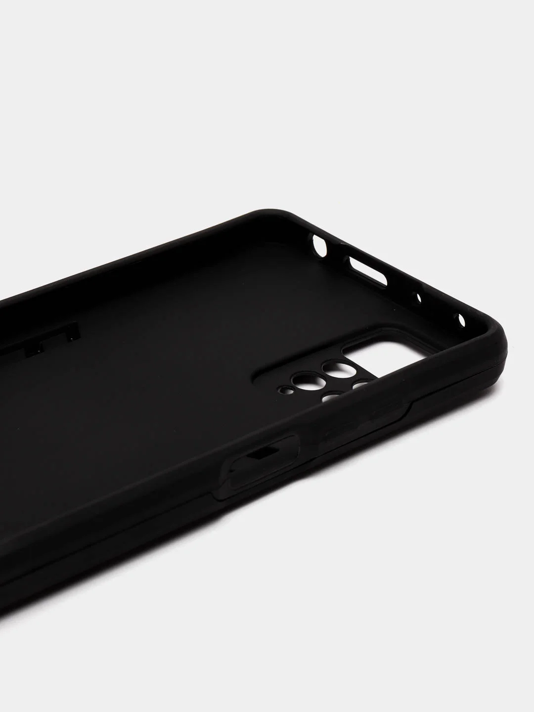 Черный чехол противоударный Xiaomi Redmi Note 11 Pro / Note 12 с металлической подставкой