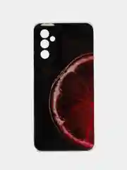 Черный чехол силиконовый, с рисунком для Samsung Galaxy M23