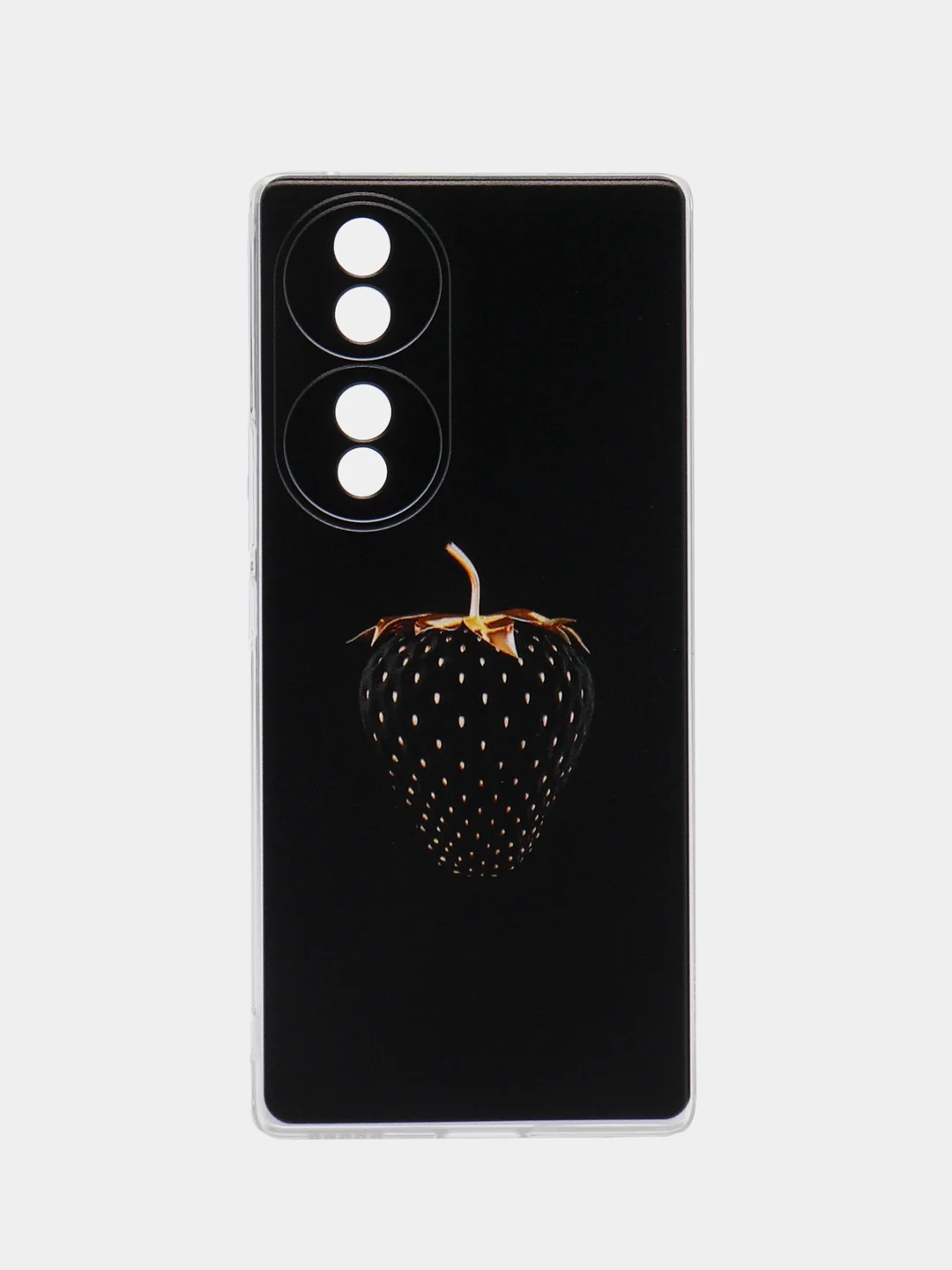 Разноцветный силиконовый чехол на Honor 70 / Хонор 70 прозрачный, с рисунком, защита камеры