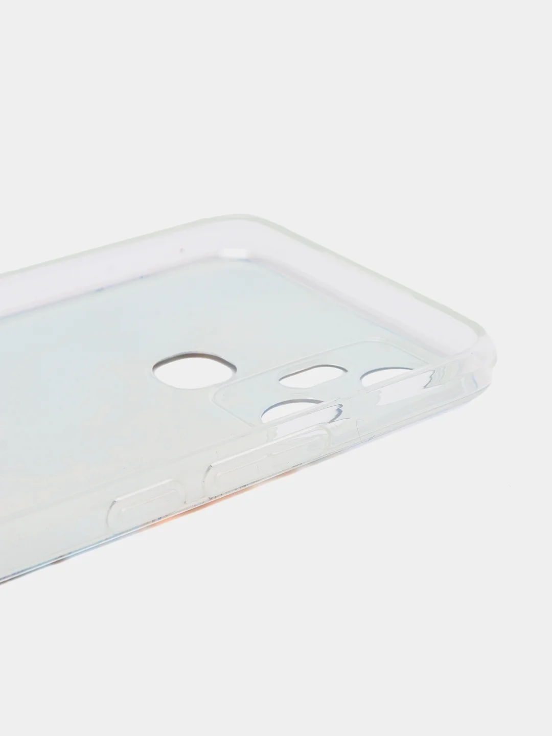 Голубой чехол на Infinix Smart 6 Plus / Инфиникс Смарт 6 Плюс с рисунком, защита камеры