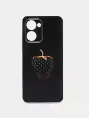 Разноцветный силиконовый чехол на Realme C33 / Реалми С33 прозрачный, с рисунком, защита камеры