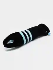 Голубой мягкая игрушка Кот батон длинный черный полосатый, подушка обнимашка