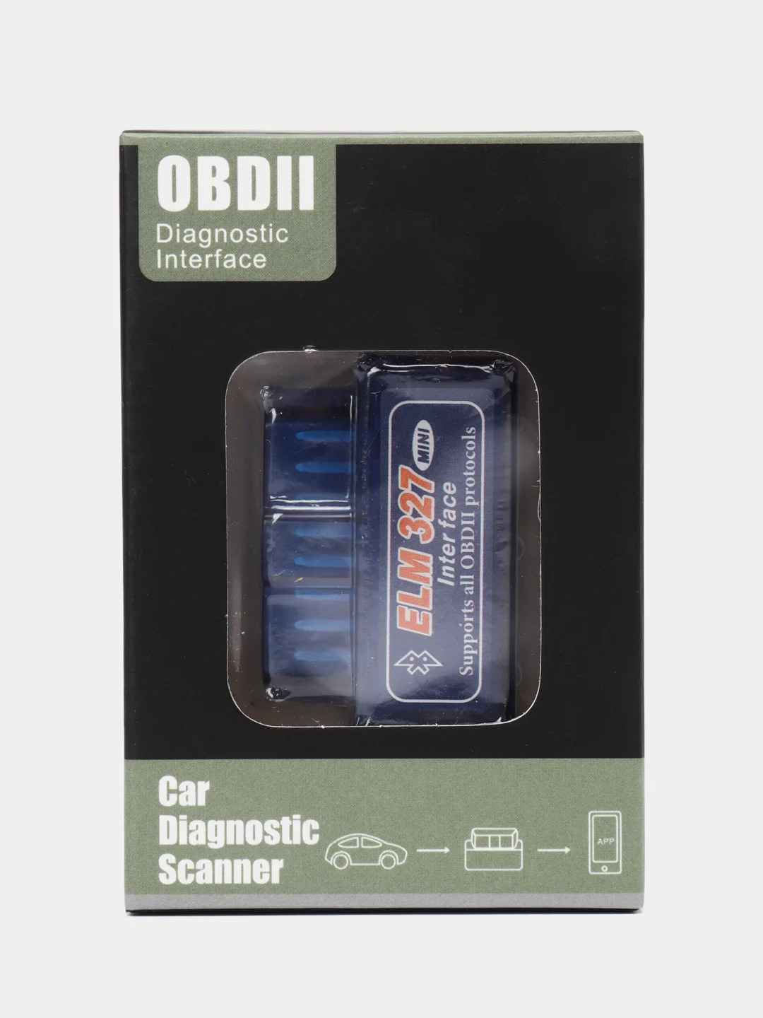 Автомобильный диагностический сканер ELM327 V 2.1, Bluetooth, OBD2