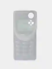 Угольный силиконовый чехол на Honor X7 2022 / Хонор Х7 2022 прозрачный, с рисунком, защита камеры