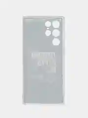 Тёмно-коричневый чехол на Samsung Galaxy S22 Ultra / Самсунг S22 Ultra прозрачный с рисунком, защита камеры