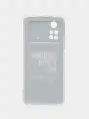 Тёмно-коричневый силиконовый чехол на Xiaomi POCO M4 Pro 4G / Поко М4 Про 4G с рисунком, защита камеры