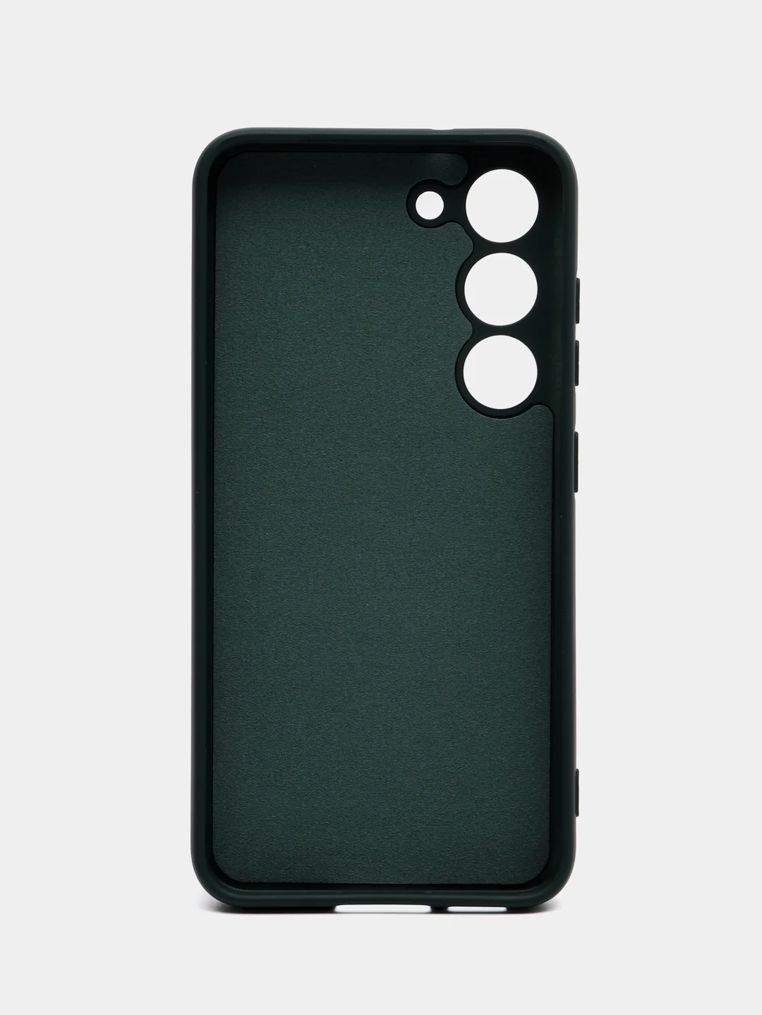 Тёмно-зелёный чехол для Samsung Galaxy S23 (Самсунг Галакси С23), силиконовый
