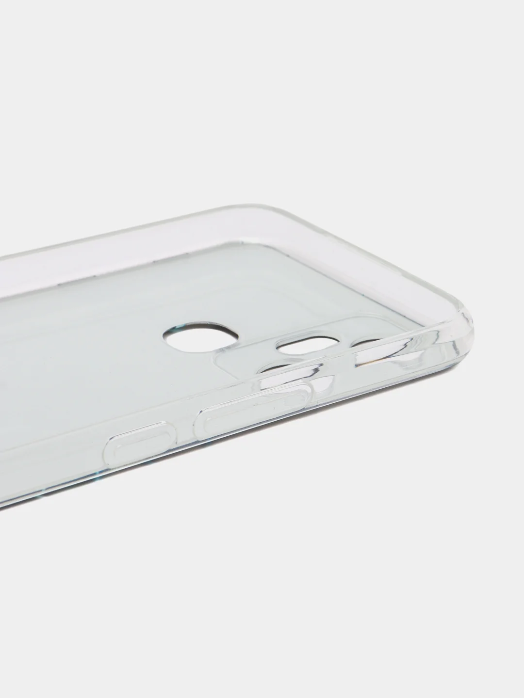 Бирюзовый чехол на Infinix Smart 6 Plus / Инфиникс Смарт 6 Плюс с рисунком, защита камеры